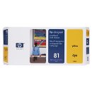 C4953A (81) Original HP Yellow Printhead &amp; Printhead Cleaner