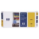 C4963A (83) Original HP Yellow UV Printhead &amp; Printhead Cleaner
