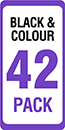 Epson T0481/ 2/ 3/ 4/ 5/ 6 Compatible Black &amp; Colour 42 Ink Cartridge Pack + 7 x FREE T0481 Blacks *Super Bundle*