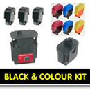 21/ 27/ 56/ 59/ 22/ 28/ 57 HP Black &amp; Colour MULTI-PACK Easy Refill Kits