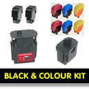 336/ 337/ 338/ 102/342/ 343/ 344 HP Black &amp; Colour MULTI-PACK Easy Refill Kits