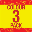 CLI-8 C/M/Y Peach Compatible Chipped 3 Ink Cartridge Pack