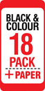 Epson T0481/ 2/ 3/ 4/ 5/ 6 Compatible Black &amp; Colour 18 Ink Cartridge Pack &amp; Photo Paper Pack + 3 x FREE T0481 Blacks