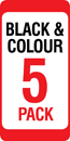 HP 364XL Compatible Black &amp; Colour Ink Cartridge 5 Pack + 1 x FREE Black Cartridge  SAVE &amp;pound; 11.47