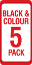 BCI-3e BK/ BCI-6 BK/ C/ M/ Y Compatible Black &amp; Colour 5 Ink Cartridge Pack  ***SAVE 50%***