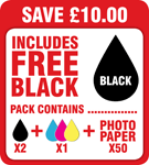 338 &amp; 344 High Capacity Compatible Black, Colour &amp; Photo Paper Pack + 1 x FREE Black Cartridge! SAVE &amp;pound;10.00