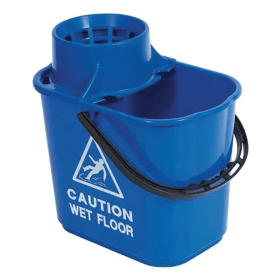 2Work 15 Litre Plastic Mop Bucket Blue CNT00660 VNT00660 F