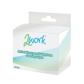 2Work Anti Static Screen and Telephone Wipes 50 Pack 450980 F