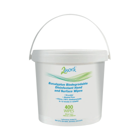 2Work Biodegradable Eucalyptus Wipes 400 Pack 773796 F