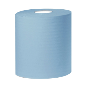 2Work Centrefeed Roll 150m 2 Ply Blue 6 Pack 370755 F