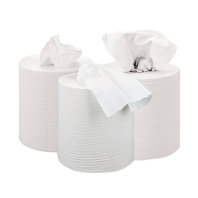 2Work Centrefeed Roll 150m 2 Ply White 6 Pack 370756 F