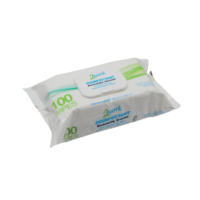 2Work Disinfectant Bactericidal Viricidal Wipes 100 Pack 599236 F