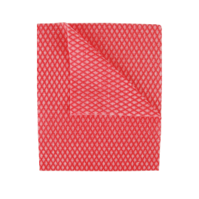2Work Economy Cloths 420mm x 350mm Red 50 Pack 484092 F