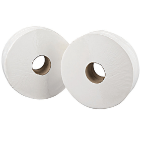 2Work Jumbo Toilet Roll 2 Ply 6 Pack 391980 F