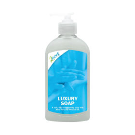 2Work Luxury Hand Soap Aloe Vera and Almond Oil 300ml 6 Pack 409023 F