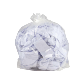 2Work Medium Duty Polythene Bags 90 Litre 50 Per Roll Clear 250 Pack 410706 F