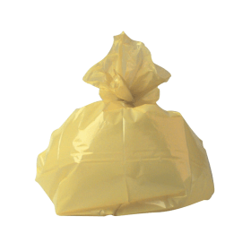 2Work Medium Duty Refuse Sack 100 Litre Yellow 200 Pack 282534 F