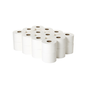 2Work Micro Twin Toilet Roll 2 Ply 24 Pack 447460 F