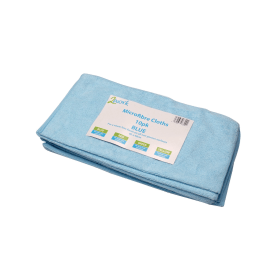 2Work Microfibre Cloths 400mm x 400mm Blue 10 Pack 121294 F