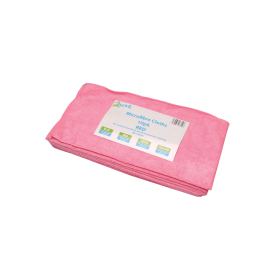 2Work Microfibre Cloths 400mm x 400mm Red 10 Pack 392340 F