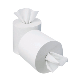 2Work Mini Centrefeed Roll 1 Ply 120m White 12 Pack 370766 F