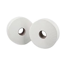 2Work Mini Jumbo Toilet Roll 2 Ply 12 Pack 370764 F