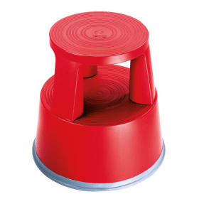2Work Plastic Step Stool Red 2W04999 F