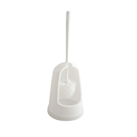 2Work Plastic Toilet Brush Set White CX00327 369781 F