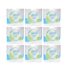 2Work Recycled Toilet Roll 2 Ply 200 Sheets 36 Pack 370767 F