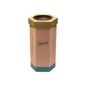 2Work Recycling Bin Multicoloured 3 Pack 525832 F
