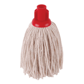 2Work Red 12oz Smooth Socket Mop 10 Pack 2W04301 F