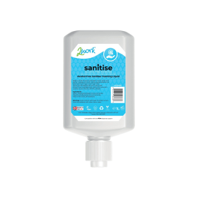 2Work Sanitise Foam Rub Liquid Alcohol Free 1 Litre 6 Pack 2W08668 761449 F