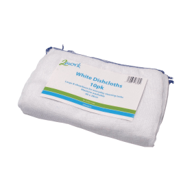 2Work White Dishcloths 10 Pack 369478 F