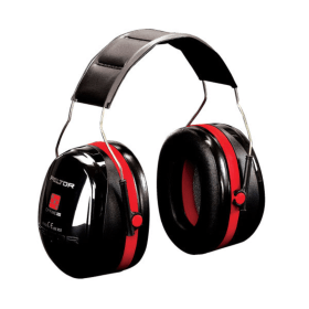 3M Optime Iii Headbad Ear Defenders Black Red 3M38691 F