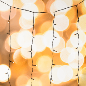 480 LED Curtain Christmas Lights Switchable Extra Warm White Warm White 225 x 300cm