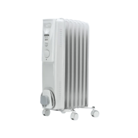 5 Star 1500W 7 Fin Oil Filled Radiator White FS677750 F