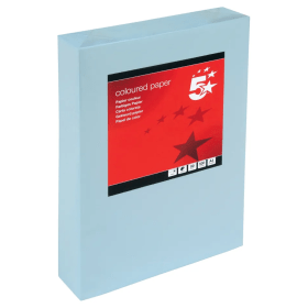 5 Star 297625 A4 Light Blue Copy Paper 80gsm 500 Sheets FS297625 F