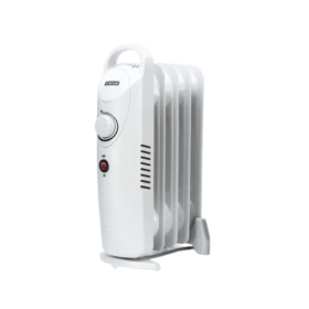 5 Star 500W 5 Fin Mini Oil Filled Radiator White FS677818 F