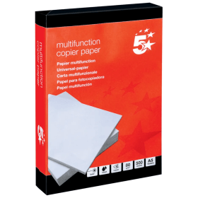 5 Star 937999 A5 White Copy Paper 80gsm 5000 Sheets FS937999 F