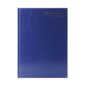 5 Star Academic Diary Day Per Page A4 Blue 2026 2027 KA4ABU26 F