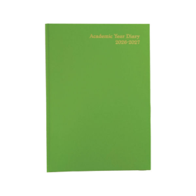 5 Star Academic Diary Day Per Page A4 Lime Green 2026 2027 MA4ALM26 F MA4ALM26 F