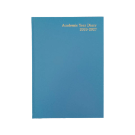 5 Star Academic Diary Day Per Page A4 Sky Blue 2026 2027 KA4ASK26 F