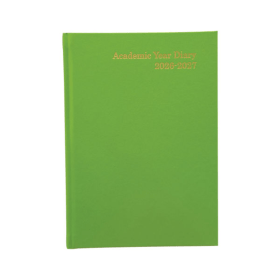 5 Star Academic Diary Day Per Page A5 Lime Green 2026 2027 HA5ALM26 F HA5ALM26 F