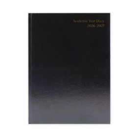 5 Star Academic Diary Week To View A4 Black 2026 2027 NA4ABK26 F NA4ABK26 F