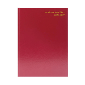 5 Star Academic Diary Week To View A4 Burgundy 2026 2027 DA4ABG26 F DA4ABG26 F