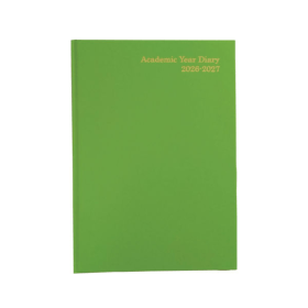 5 Star Academic Diary Week To View A4 Lime Green 2026 2027 KA4ALM26 F