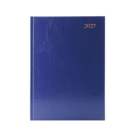 5 Star Desk Diary 2 Pages Per Day A4 Blue 2027 K2A4BU27 F