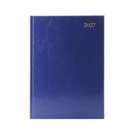 5 Star Desk Diary Day Per Page Appointment A4 Blue 2027 K41ABU27 F