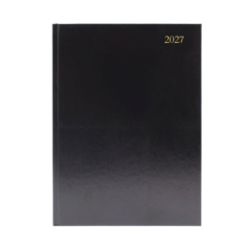 5 Star Desk Diary Day Per Page Appointment A5 Black 2027 K51ABK27 F