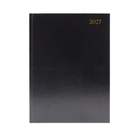 5 Star Desk Diary Week To View A4 Black 2027 KA43BK27 F